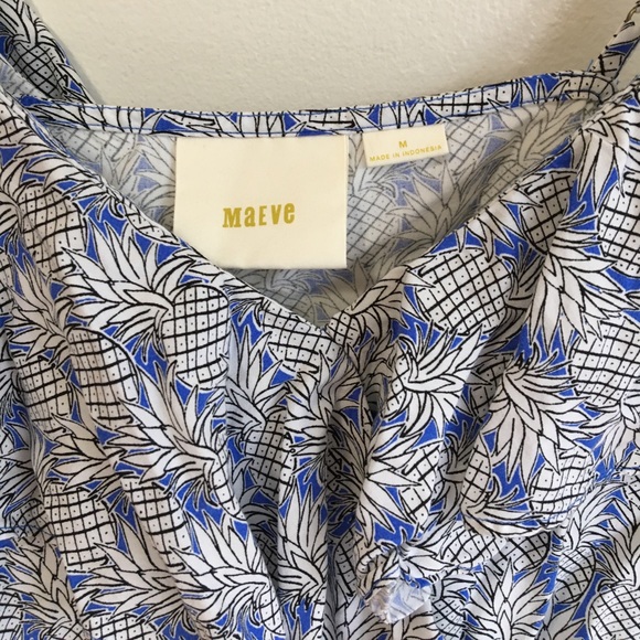 Anthro Maeve Imelda one shoulder Pineapple Crop Top - Picture 5 of 9